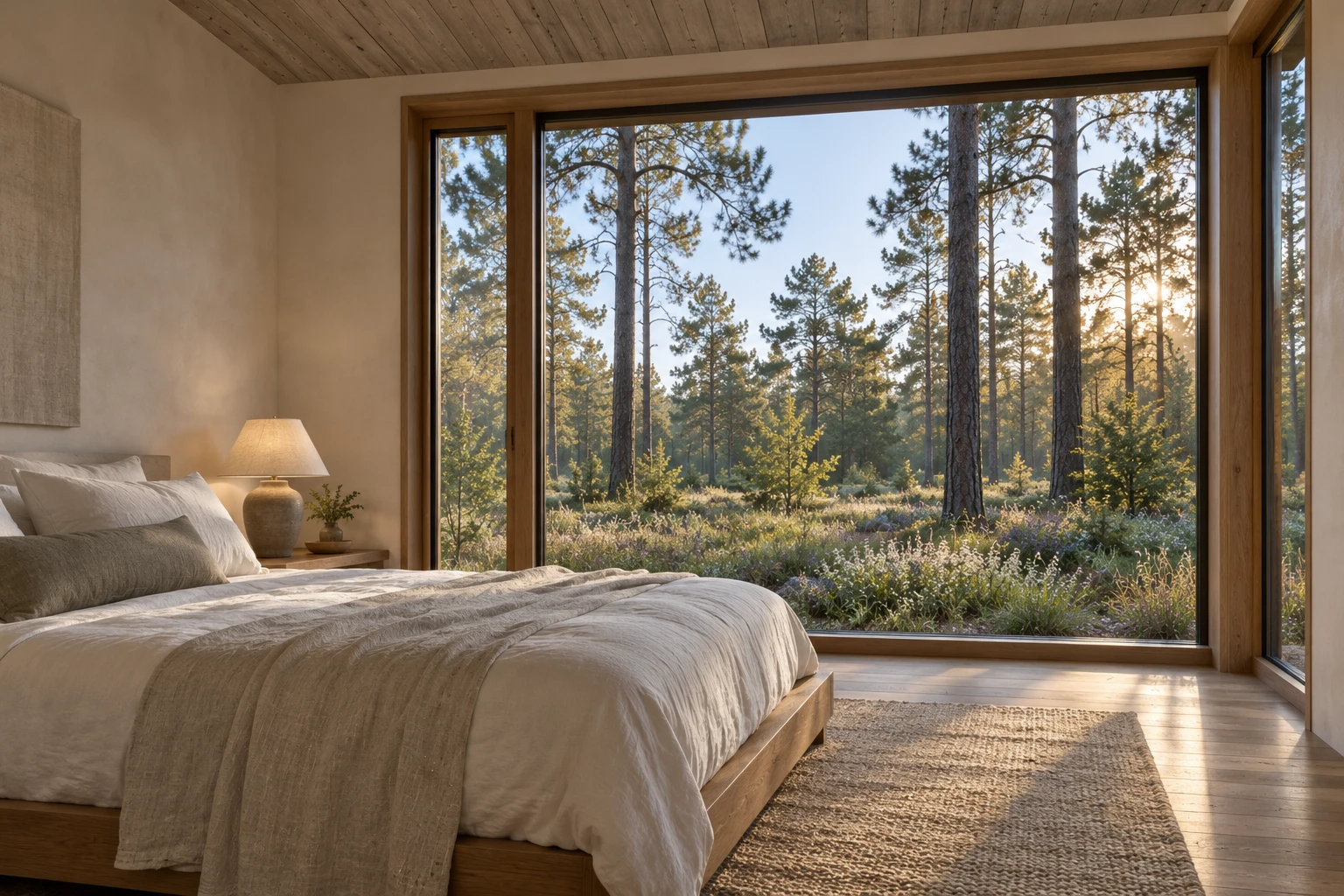 The Long House — The landscape does most of the decorating. Concept image.