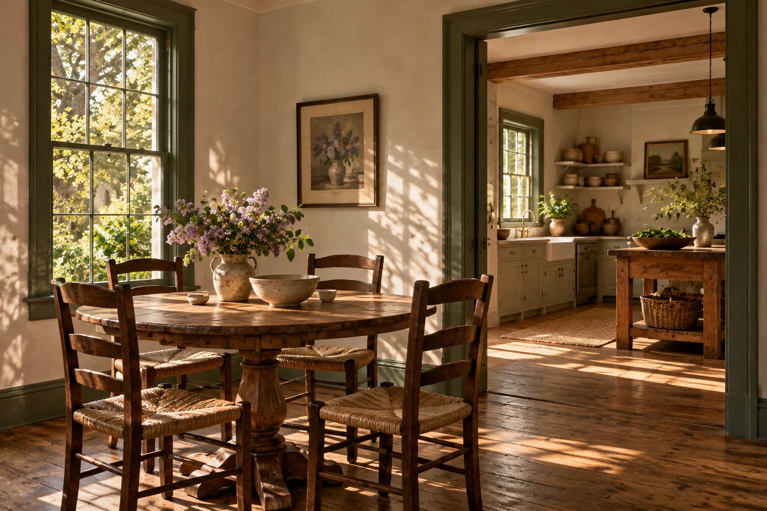 Oak Shade — A little room around the table. Concept image.
