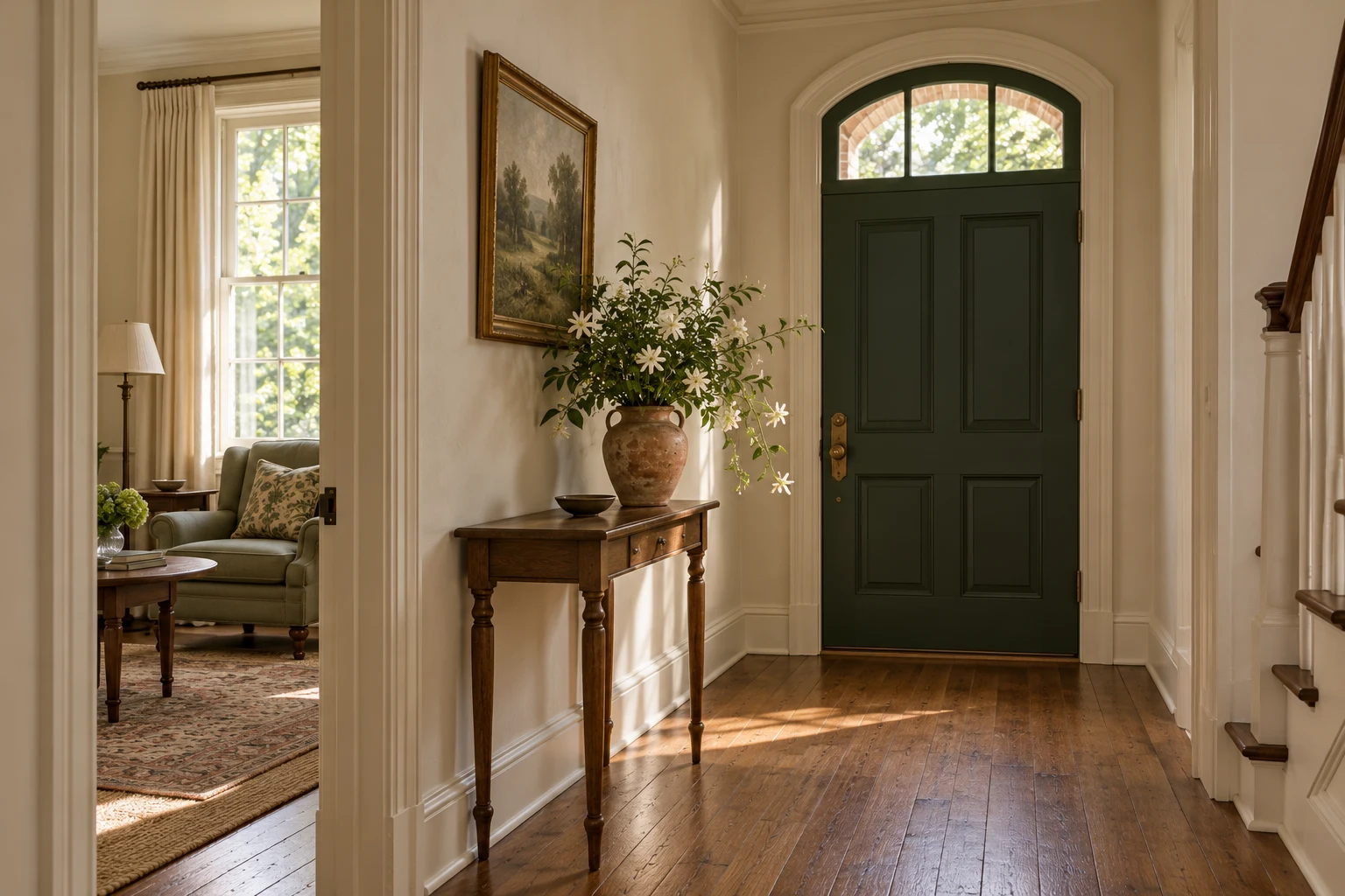 Jasmine House — A place to put down the keys. Concept image.