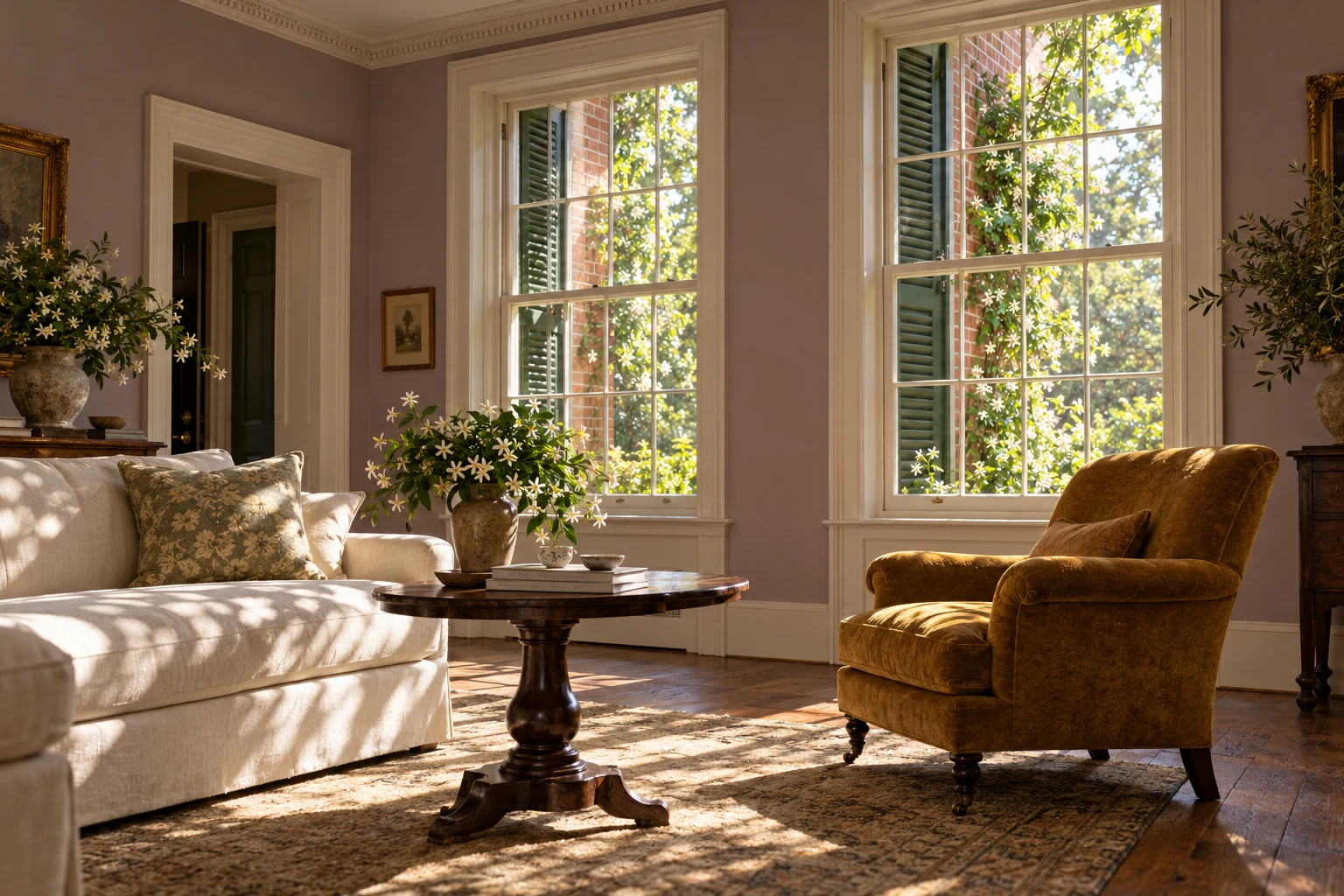 Jasmine House — Soft color beside the morning light. Concept image.
